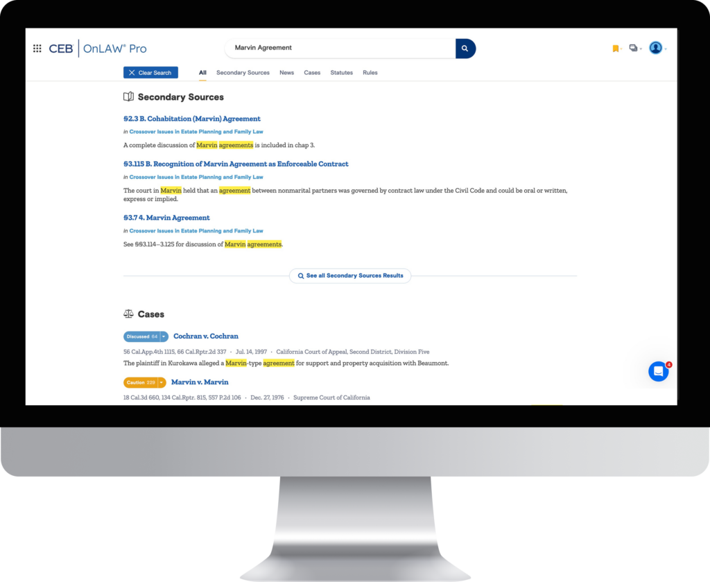 Marvin Search all sources example desktop UI